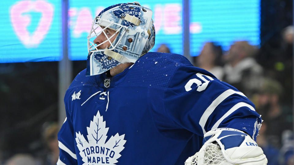 Matt Murray has had better nights in the Maple Leafs crease. (Getty)
