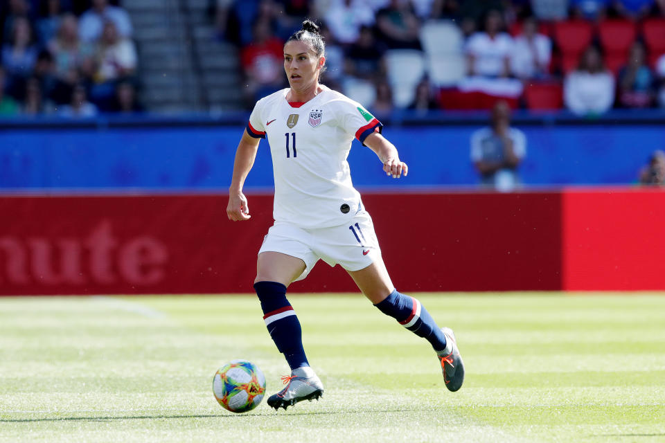 Veteran USWNT defender Ali Krieger praises Vlatko Andonovski's practice sessions. (Photo by Eric Verhoeven/Soccrates/Getty Images)