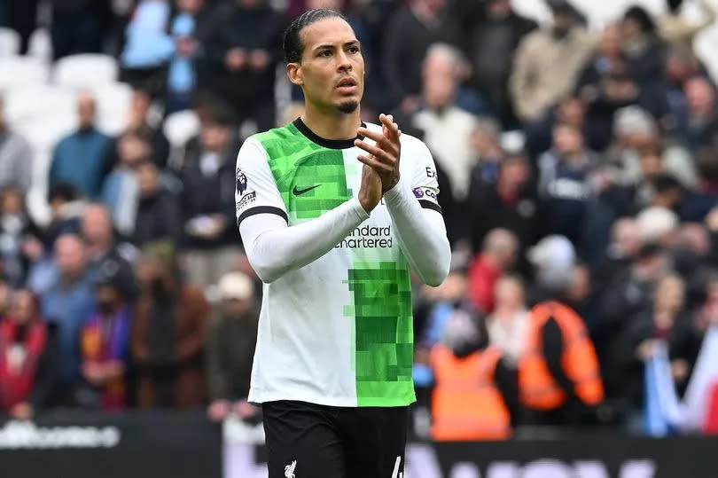 Virgil van Dijk is a major doubt for Liverpool's game against Tottenham on Sunday