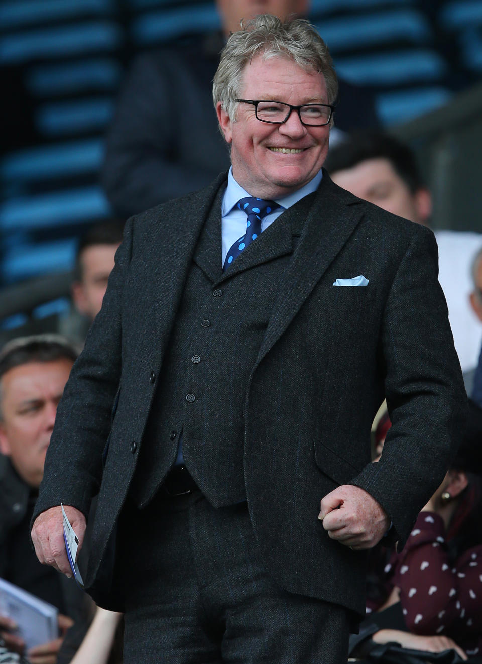 Comedian Jim Davidson in the stands