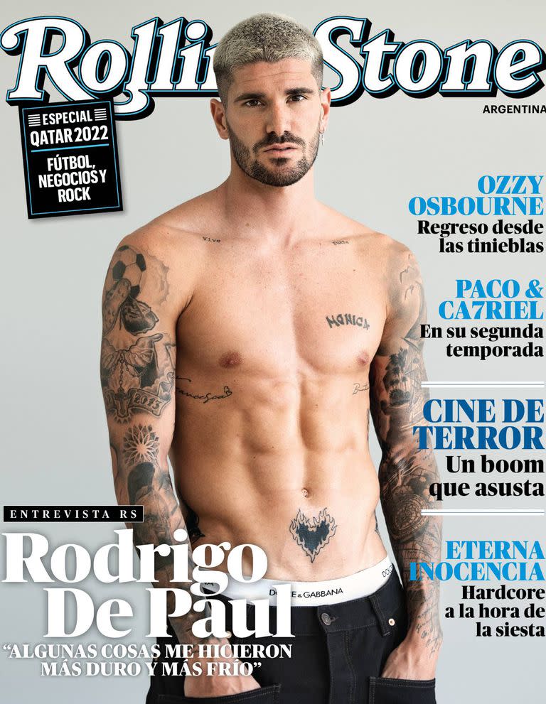 La tapa de la revista Rolling Stone de la Argentina, que incluye una entrevista a fondo a Rodrigo De Paul