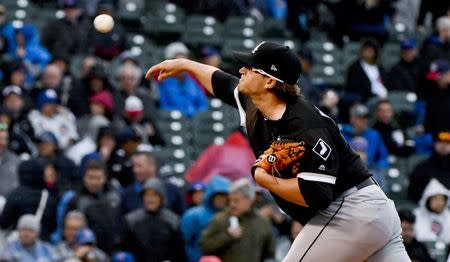 May 11, 2018; Chicago, IL, USA; Chicago White Sox starting pitcher Carson Fulmer (51) delivers against the Chicago Cubs in the first inning at Wrigley Field. Mandatory Credit: Matt Marton-USA TODAY Sports