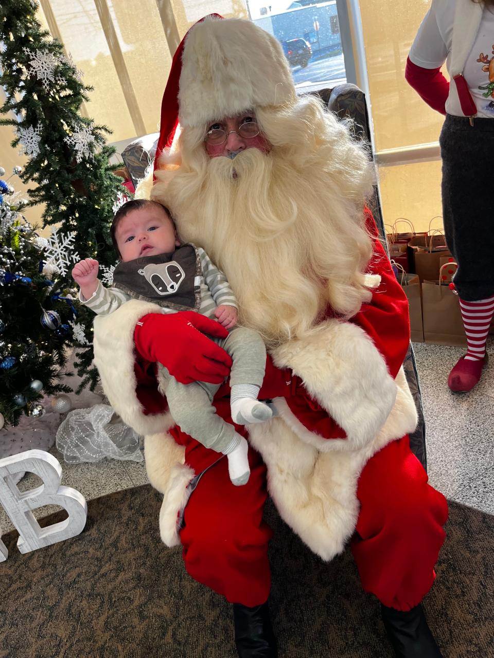 Santa met with children on Dec. 4 at GenoaBank.