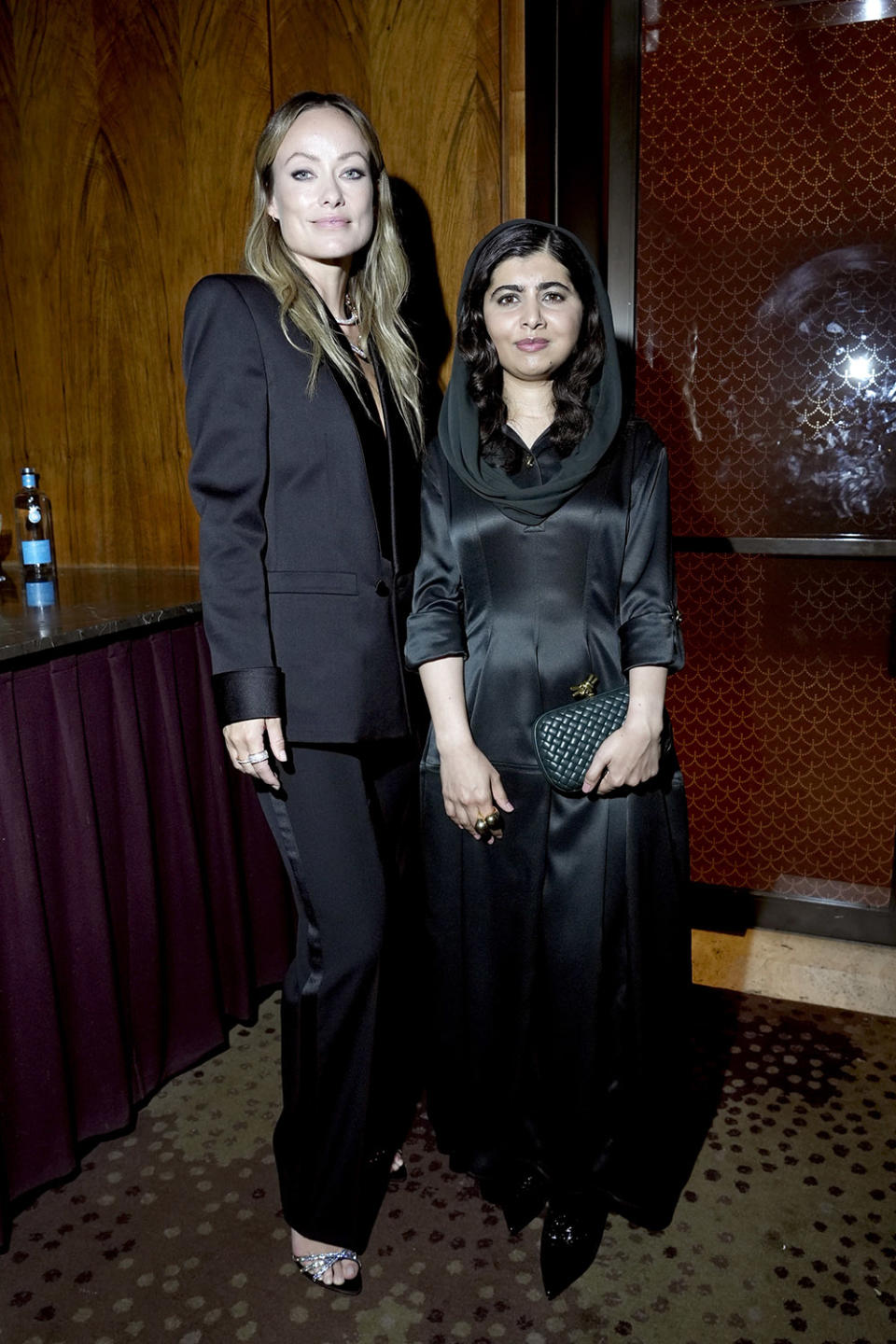 Olivia Wilde and Malala Yousafzai attend the Kering Foundation Second Annual Caring For Women Dinner at The Pool on September 12, 2023 in New York City.