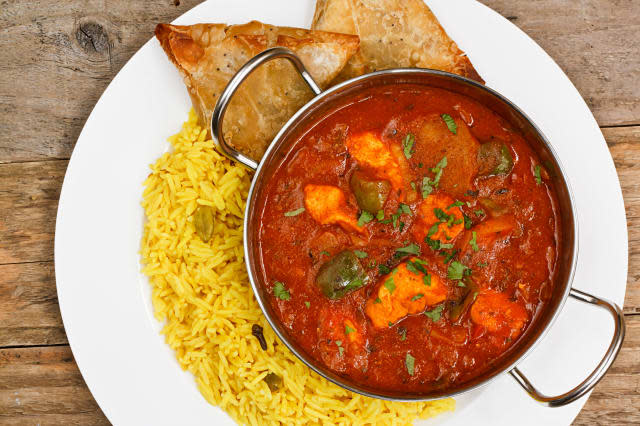 chicken jalfrezi a popular eastern curry sauce dish from india