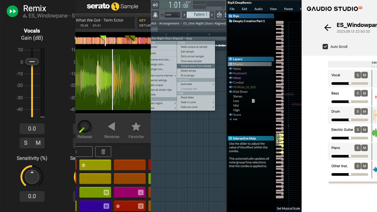  Various plugins. 