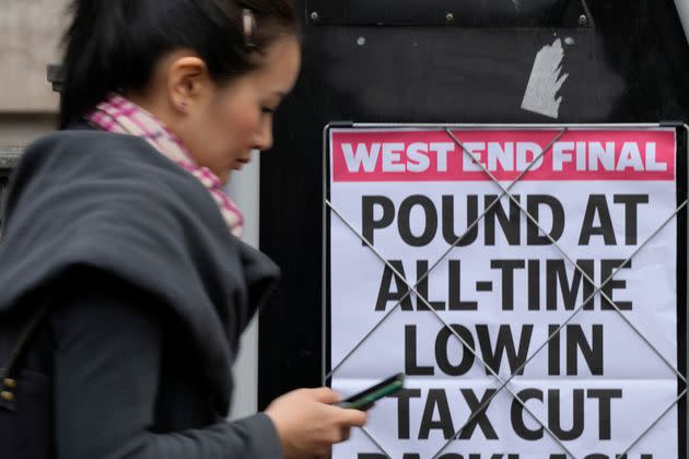 The pound dropped to $1.08. (Photo: via Associated Press)