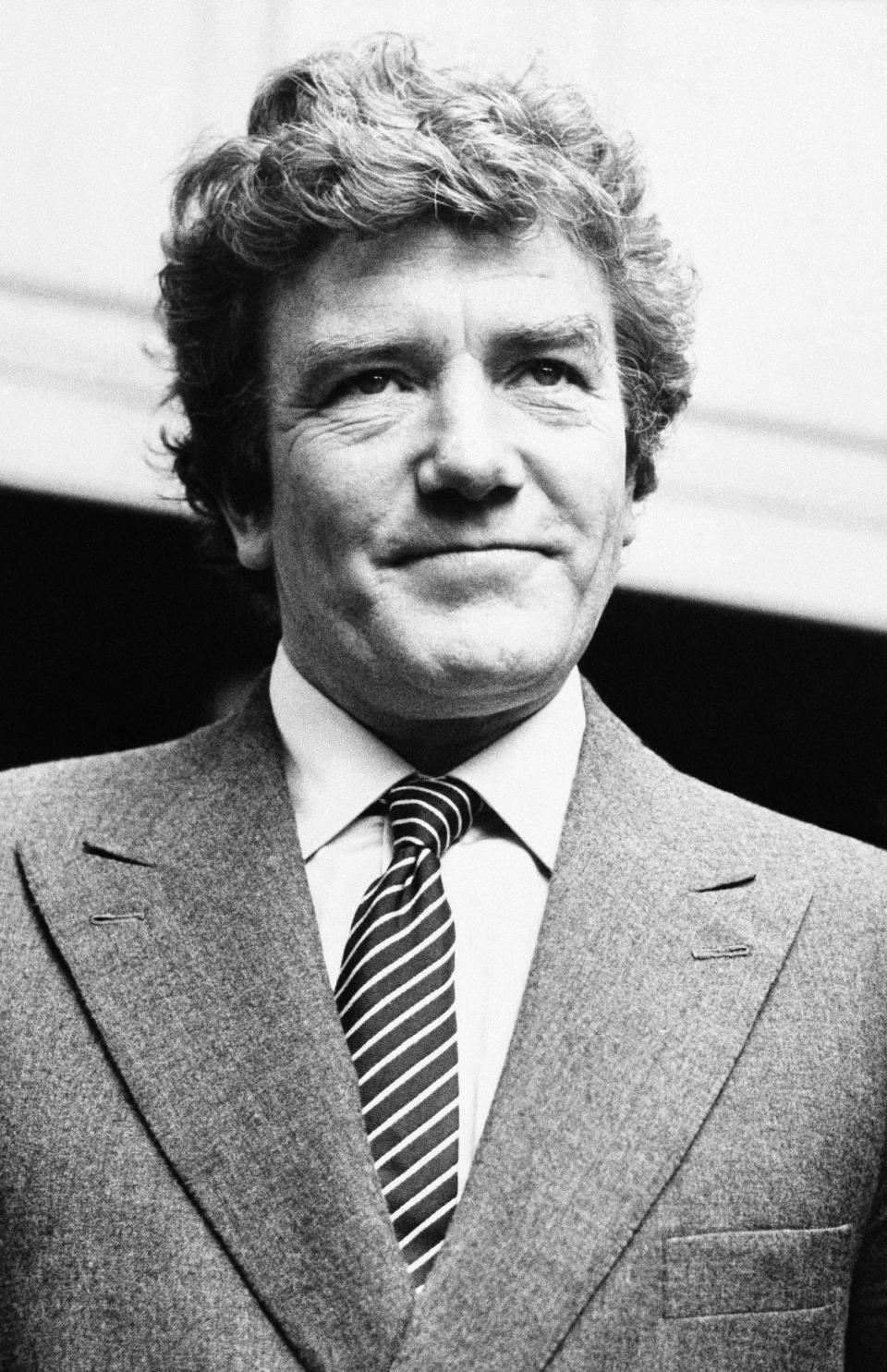 British actor Albert Finney appears in London on Sept. 18, 1980. Finney, the Academy Award-nominated star of films "Tom Jones," "Erin Brockovich," and "Skyfall," died on Feb. 8 at age 82. (AP Photo)