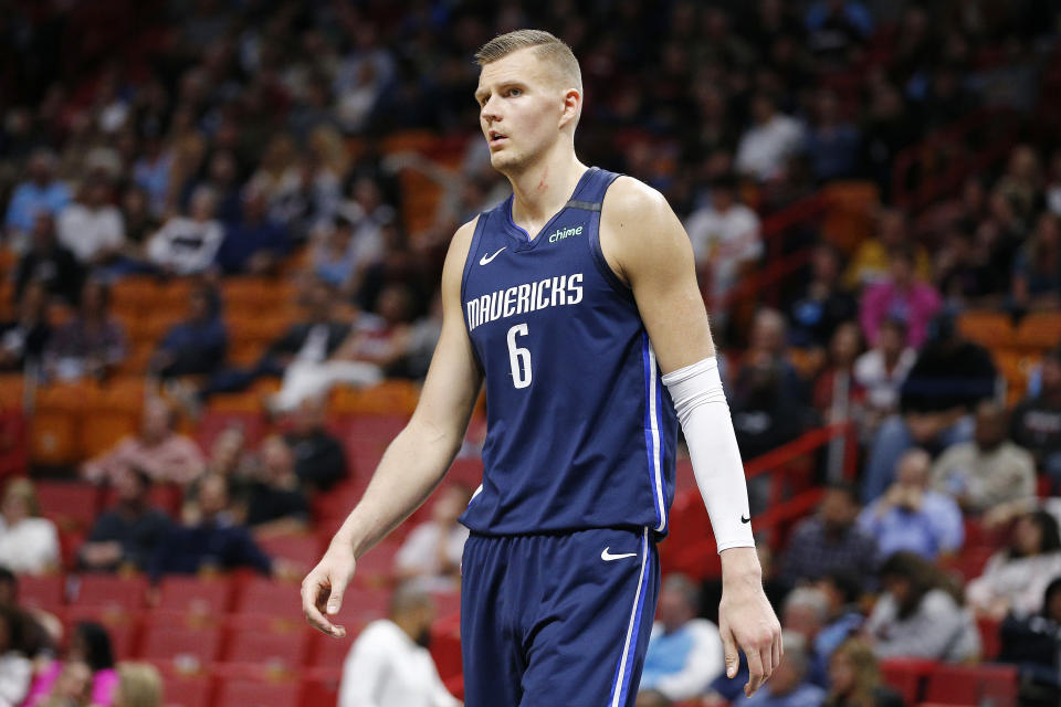 Dallas Mavericks center Kristaps Porzingis