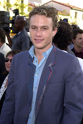 Heath Ledger at the Westwood premiere of Columbia's A Knight's Tale