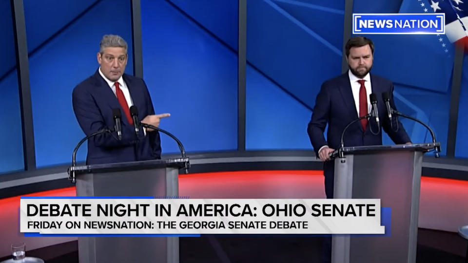 Tim Ryan and J.D. Vance debate in Ohio