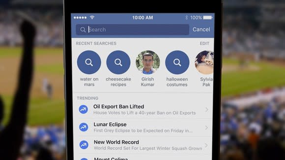 Facebook mobile app