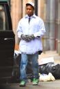 <p>A$AP Rocky pounds the pavement in N.Y.C. on Nov. 25.</p>