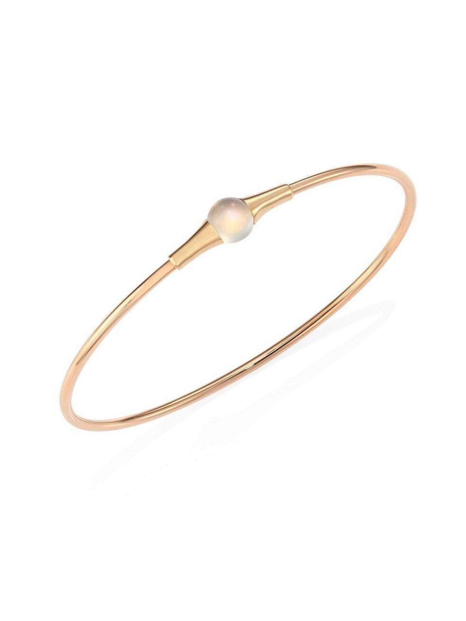 5) M'ama Non M'ama Moonstone Gold Bangle