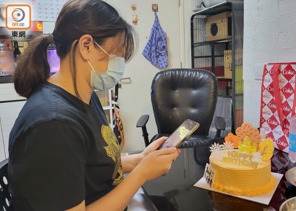 死者生前已買生日蛋糕給妻子。(文健雄攝)


