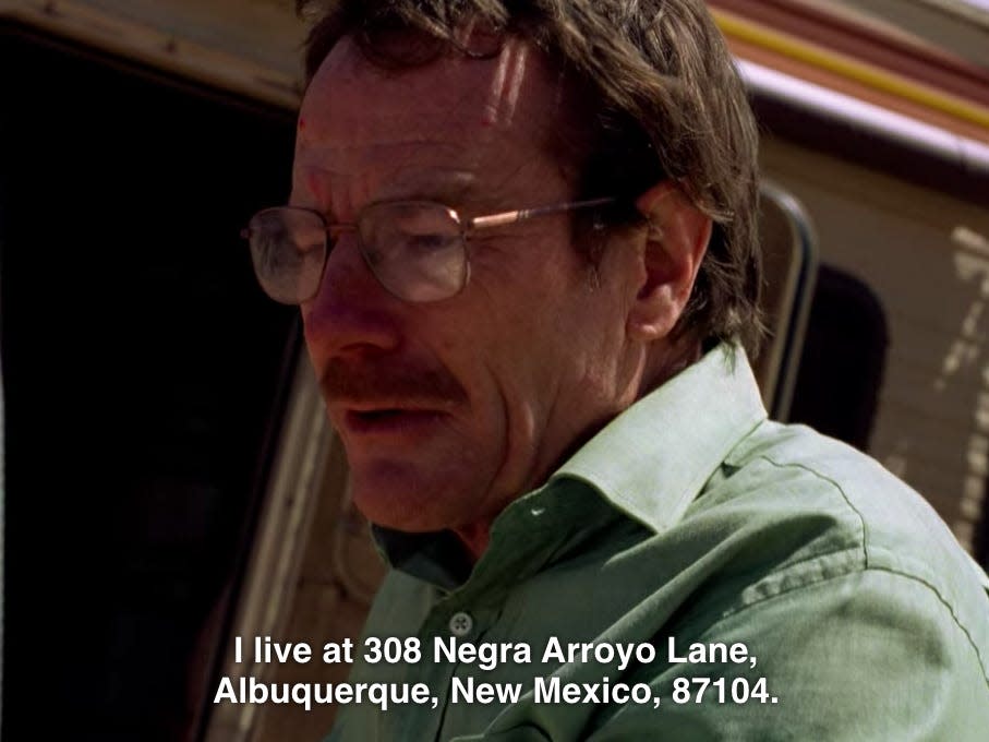Walter White on AMC's "Breaking Bad."