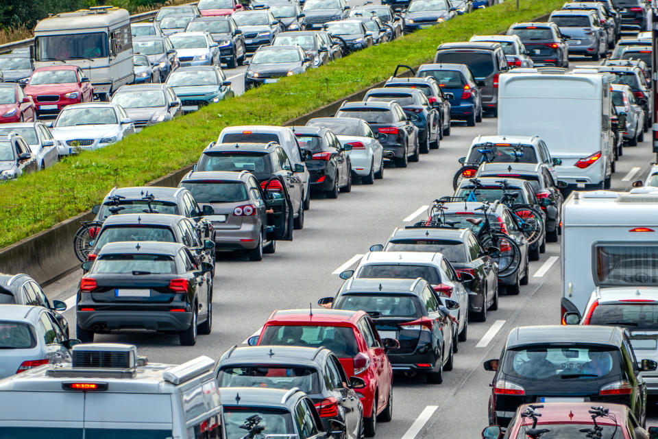 Stau auf einer deutschen Autobahn. (Bild: Getty Images)