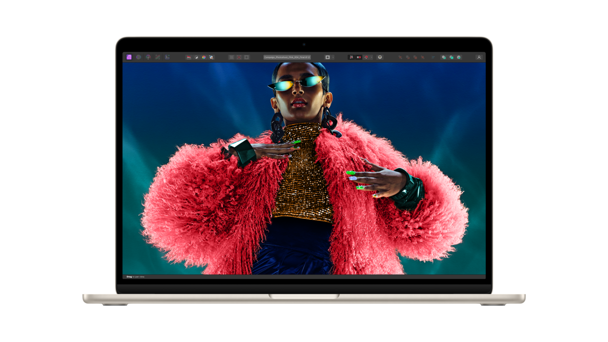 The latest MacBook Air is available with either a 13-inch or 15-inch display. (Image: Apple)