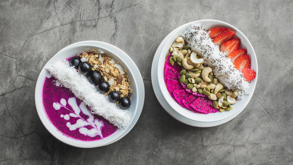 <p> They are one of the prettiest breakfasts around, but acai bowls are more than just a feast for the eyes. As a blended-up version of acai berries, they come high in fibre and antioxidants, as well as vitamin C, manganese and potassium. In particular, they have been found by <a href="https://www.ncbi.nlm.nih.gov/pmc/articles/PMC3614697/" rel="nofollow noopener" target="_blank" data-ylk="slk:IJBS research;elm:context_link;itc:0;sec:content-canvas" class="link ">IJBS research</a> to help neutralise free radicals which may cause cell damage. </p>