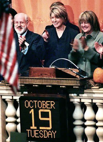 HENNY RAY ABRAMS/AFP/Getty Martha Stewart at the stock exchange