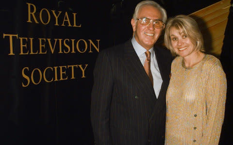 Stewart with his wife Laura in 2000 - Credit: Peter Jordan/PA