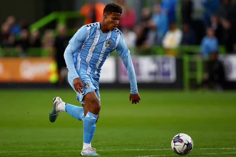 Kai Andrews in pre-season action for Coventry City at Forest Green Rovers