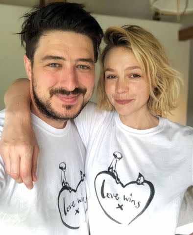 Marcus Mumford and Carey Mulligan - Comic Relief via Getty Marcus Mumford and Carey Mulligan posed together in April for a Comic Relief fundraiser