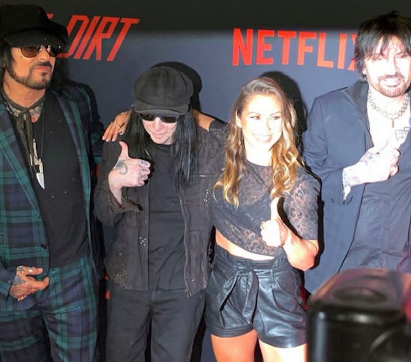 Allison Hagendorf with Motley Crue