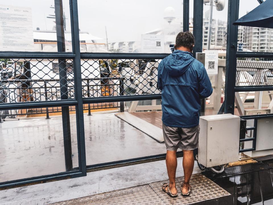 This gate guards the exclusive berth of ONE 15 Marina Club.