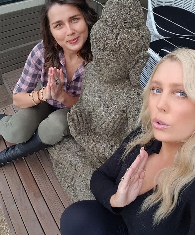 Mel and her BFF, ex 'The Bachelor' star Heather Maltman, spent a day without technology. Photo: Instagram