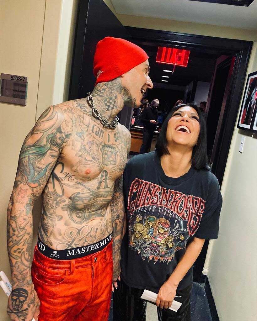 Kourtney Kardashian, Travis Barker, Instagram