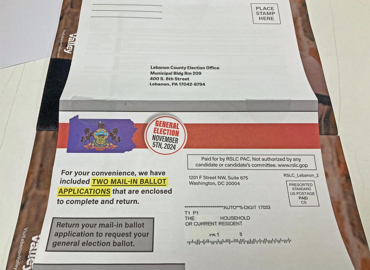 Republican PAC mailer requesting mail-in votes has postal error: Lebanon officials