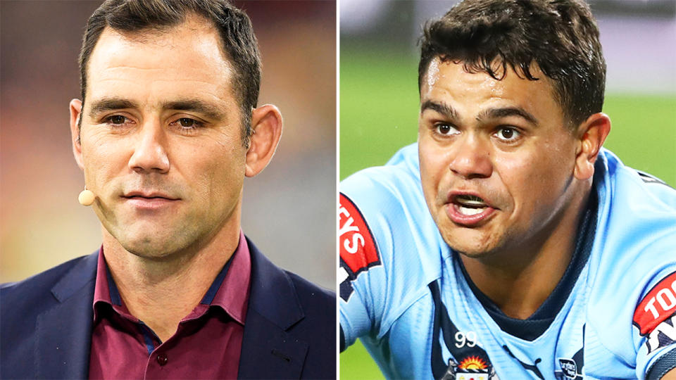 Cameron Smith and Latrell Mitchell, pictured here during State of Origin.