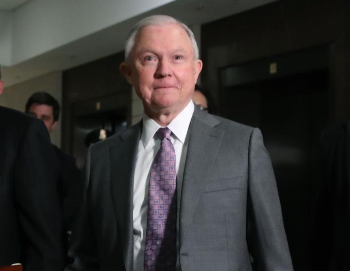 Mr Sessions says he wants to be heavily involved in cutting down on the backlog facing immigration courts: Mark Wilson/Getty Images