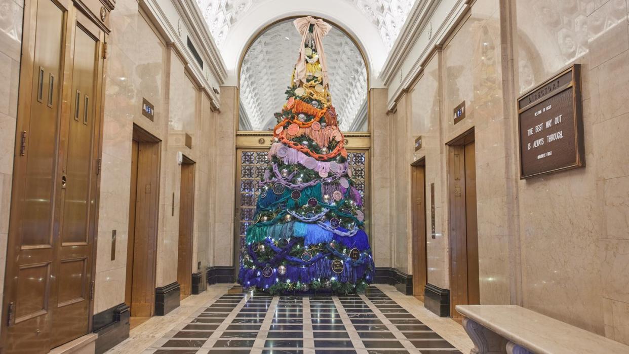 colorful designer christmas tree