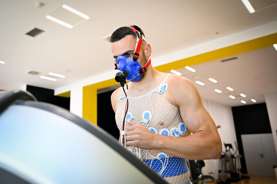 TURIN, ITALY - AUGUST 11: Juventus new signing Filip Kostic takes medical tests at Jmedical on August 11, 2022 in Turin, Italy. (Photo by Daniele Badolato - Juventus FC/Juventus FC via Getty Images)