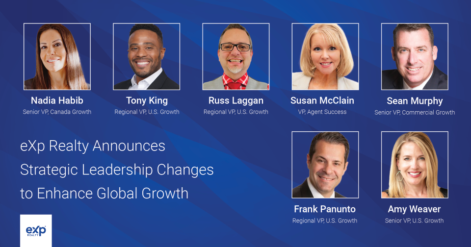 eXp Realty® today announced significant leadership updates across its Growth team to further enhance its market presence and agent support worldwide.