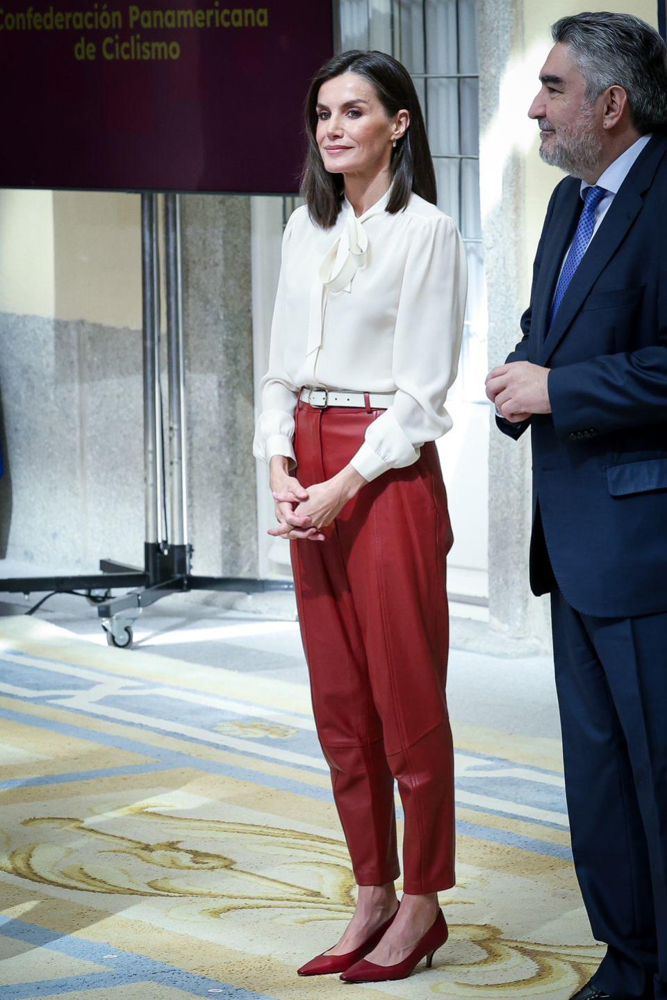 madrid, spain april 04 queen letizia of spain attends the national sports awards 2022 at el pardo palace on april 04, 2024 in madrid, spain photo by paolo bloccowireimage