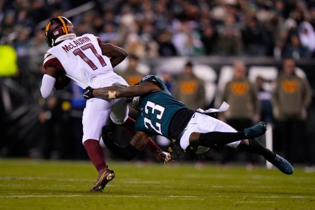 Eagles vs. Commanders score: Washington forces four turnovers to hand  Philadelphia first loss of season 