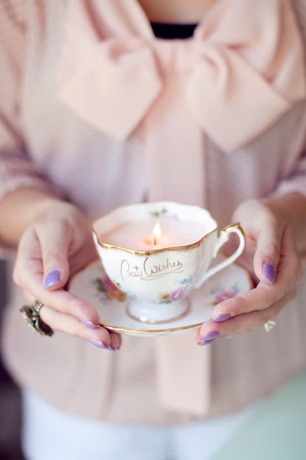 Vintage Teacup Candles