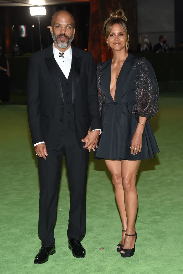 Halle Berry and Van Hunt at the Academy Museum of Motion Pictures opening Gala honoring Haile Gerima and Sophia Loren on Sept. 25, 2021, in Los Angeles. - Credit: O'Connor/AFF-USA.com/MEGA