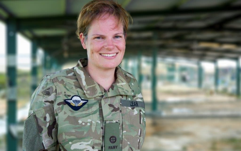 Laura Lean at the French Military Parachuting School in Pau