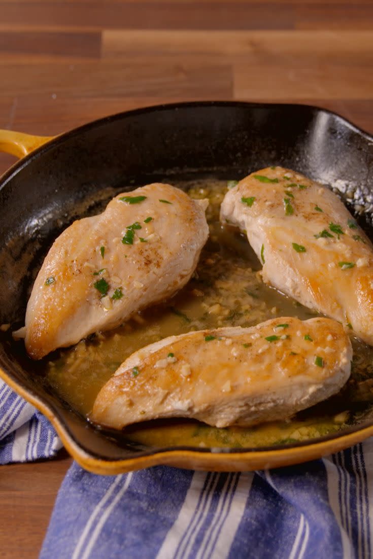 <p>Majorly upgrade chicken breasts with a creamy, Mexican cream sauce.</p><p>Get the recipe from <a href="/cooking/recipe-ideas/recipes/a50027/creamy-cilantro-lime-chicken-recipe/" data-ylk="slk:Delish;elm:context_link;itc:0;sec:content-canvas" class="link ">Delish</a>.</p>