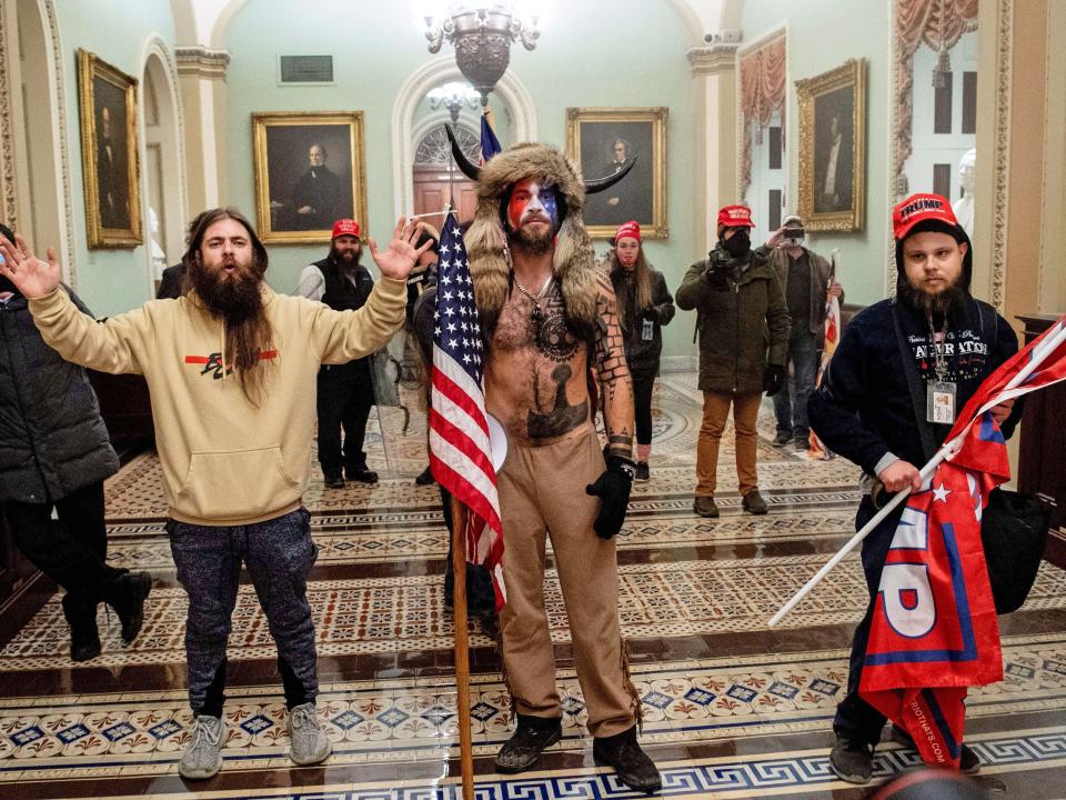 qanon shaman jacob chansley jake angeli capitol riot insurrection siege