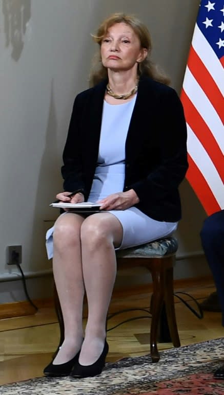 Democratic lawmakers are pushing for Congress to subpoena Donald Trump's interpreter at the Helsinki summit, Marina Gross, shown here in Finland