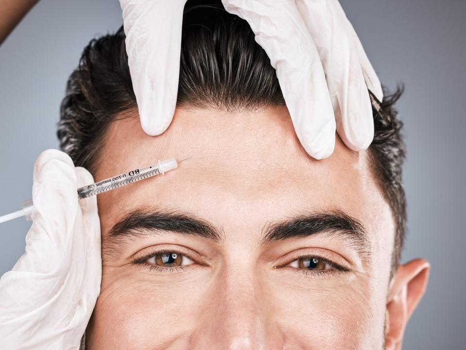 Botox has seen a surge in popularity among men in the last five years (Getty Images)