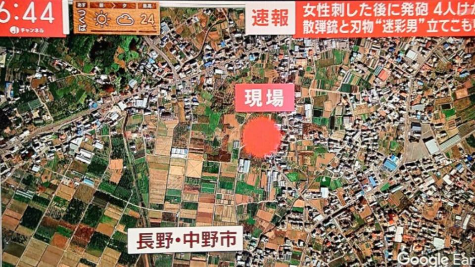 案發現場大多是農地與住宅。（圖／翻攝自推特）