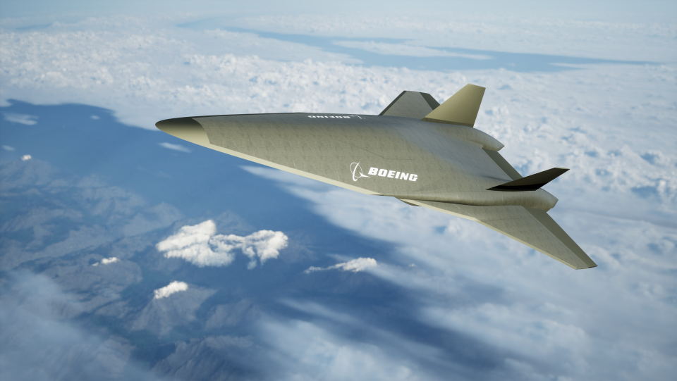 Concept illustration of a Boeing high-supersonic commercial passenger aircraft. / Credit: Boeing / NASA.gov