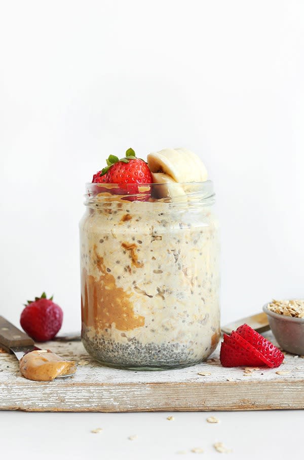 Peanut Butter Overnight Oats - Chelsea's Messy Apron