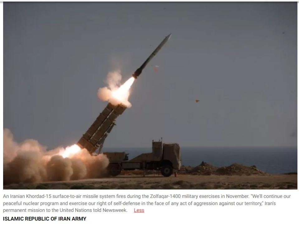 <span>Screenshot of the original photo published by Newsweek magazine, taken on April 16, 2024 </span>